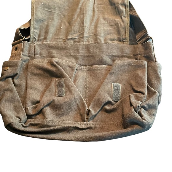 Rothco Classic Canvas Messenger Bag Olive Crossbody Shoulder Bag New With Tags - Picture 2 of 6
